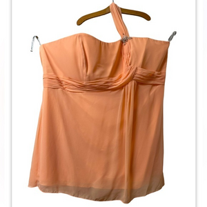 NEW w/Tags Jordan Prom‎ Bridesmaid  Evening Dress Apricot Color Size 34 (637)